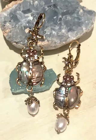 Pendientes Escarajo Egipcio