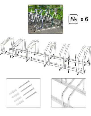 Soporte Bicicletas WOLTU 6 Unidades