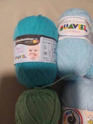 7 Madejas Hilo Bebé Suave