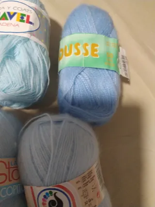 7 Madejas Hilo Bebé Suave