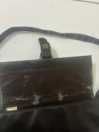 Bolso marrón de piel y2k