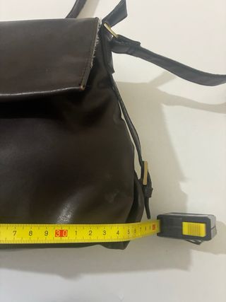 Bolso marrón de piel y2k