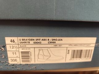 Geox Scarponcino Uomo Tg 46 Nero