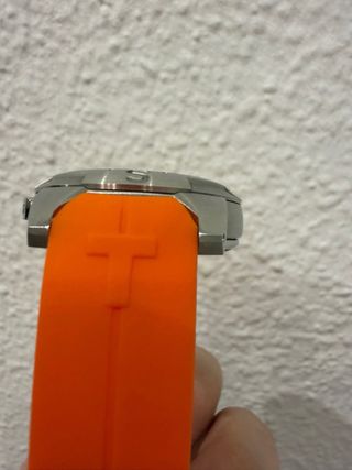 Tissot Touch Reloj Deportivo Naranja/Plata