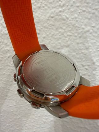 Tissot Touch Reloj Deportivo Naranja/Plata