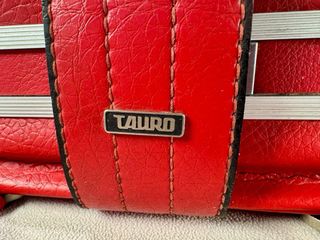 Bolsa de viaje vintage Tauro roja