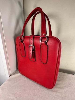 Bolsa de viaje vintage Tauro roja
