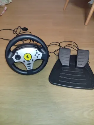 Volante Ferrari para PlayStation + Pedales