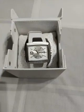 Reloj Diesel Hombre Plata y Blanco