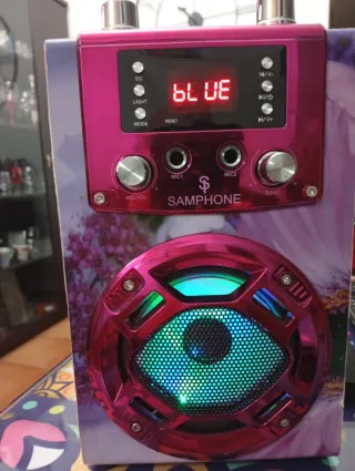 Altavoz Bluetooth SAMPHONE con conector para 2 Mic