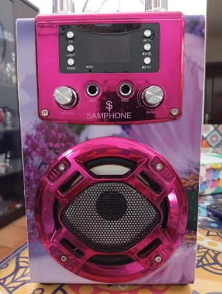 Altavoz Bluetooth SAMPHONE con conector para 2 Mic