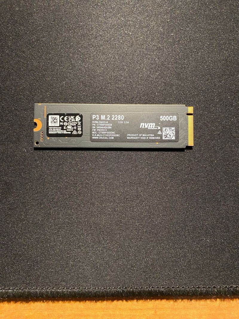 SSD Crucial P3 PCIe 3.0 M.2 2280 afbeelding 2