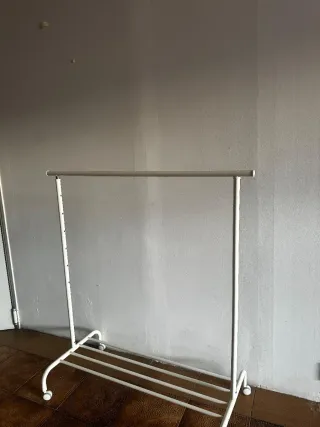 Rigga Burro perchero blanco metal