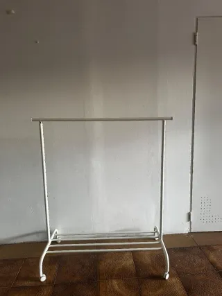 Rigga Burro perchero blanco metal