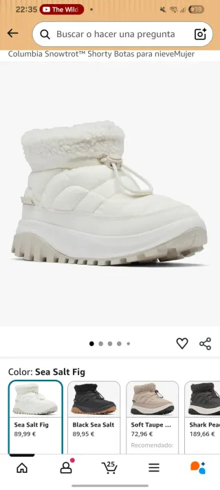 Zapatillas de nieve Columbia talla 37,5