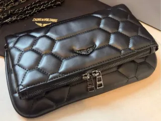 Bolso Zadig & Voltaire, de cuero negro acolchado.
