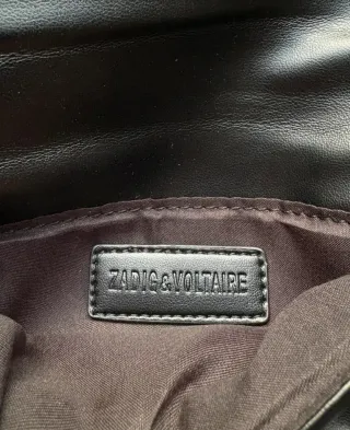 Bolso Zadig & Voltaire, de cuero negro acolchado.