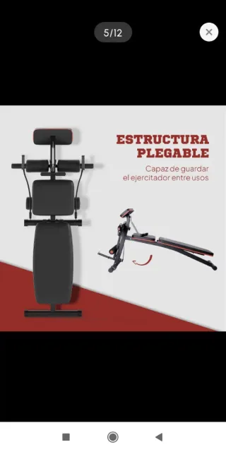 Banco de Musculación Plegable