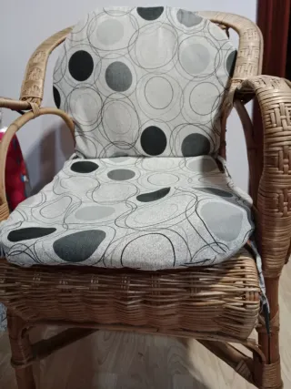 Butaca de mimbre. Adulto