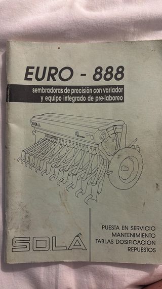 Sembradora Sola EURO-888D. Esta en Leon