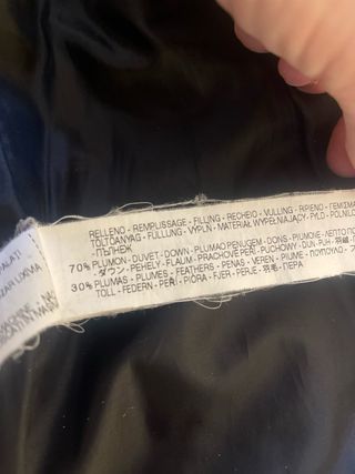 Plumífero corto Zara negro