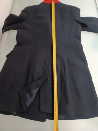 Zara cappotto Lana Blu Scuro Taglia L