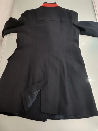 Zara cappotto Lana Blu Scuro Taglia L