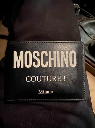 Cartera Moschino Couture Milano Negra