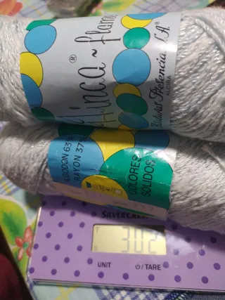 3 madejas hilo vintage