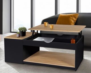 Mesa de centro elevable madera
