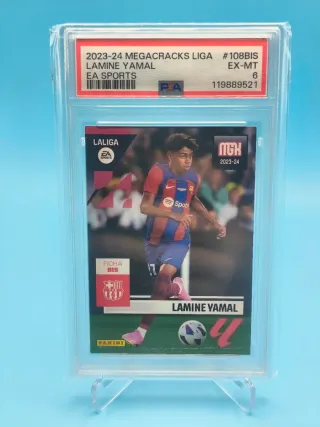 Lamine Yamal 108bis PSA 6 Panini Megacracks