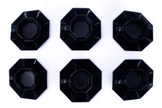 Chávenas Arcoroc Vintage Pretas (Conjunto)