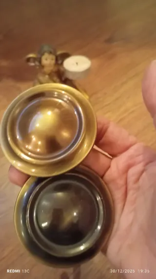 Suporte de cortinados dourado,novo