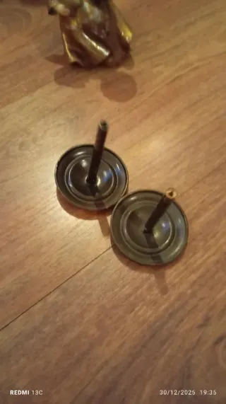 Suporte de cortinados dourado,novo