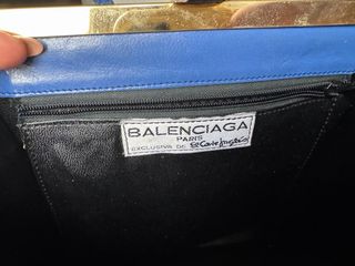 Bolso Balenciaga Piel Serpiente Azul