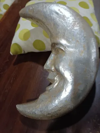 Luna Decorativa Cara Plateada