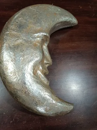 Luna Decorativa Cara Plateada