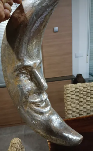 Luna Decorativa Cara Plateada