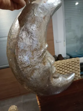 Luna Decorativa Cara Plateada