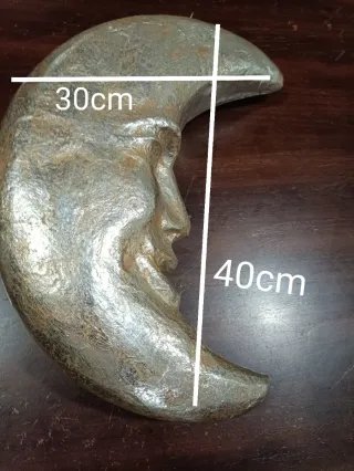 Luna Decorativa Cara Plateada