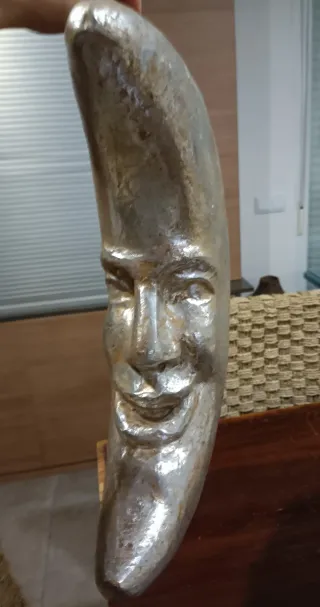 Luna Decorativa Cara Plateada