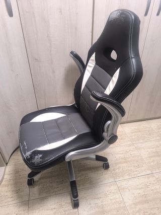 Silla de escritorio ergonómica brazos abatibles