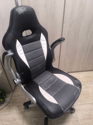 Silla de escritorio ergonómica brazos abatibles