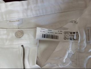 Pantalones Massimo Dutti blancos