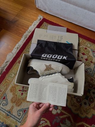 Golden Goose Super-Star Mujer Beige/Oro