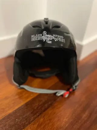 Conjunto de pantalón de esquí y casco T.14 años.