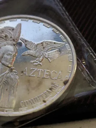 Onza Azteca Plata México y guerre