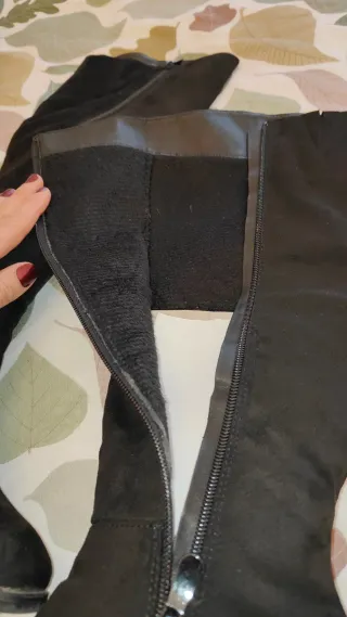 Botas ante negras tacón