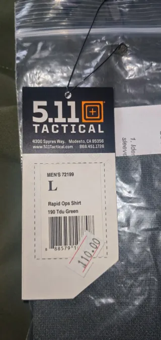 5.11 Tactical RAPID OPS SHIRT