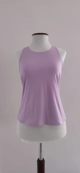 Camiseta técnica deportiva Oysho Lila Talla M